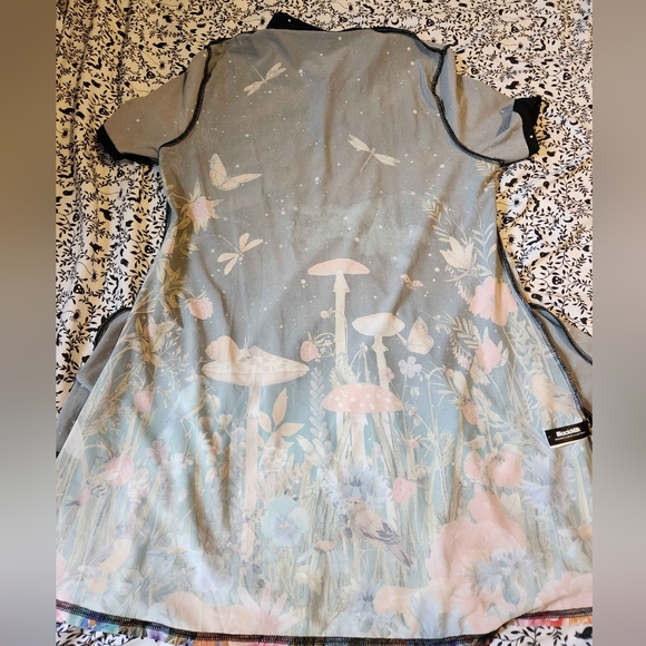 Blackmilk Fairytale Floral Short Sleeve Shirt Dress - Picture 5 of 9